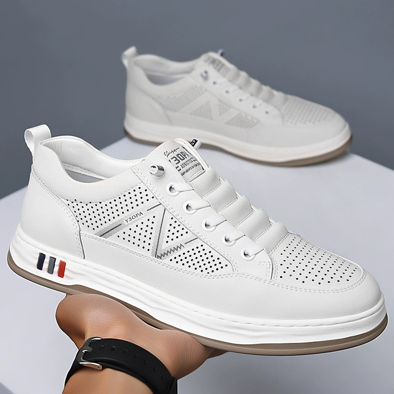 Summer breathable shoes for leisure for leather shoes, universal sneakers