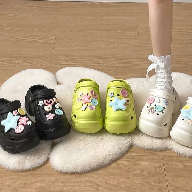 Летние пещерные туфли для повышения женской туфли на улице eva толстая подошва пляжная обувь нескользящая обувь