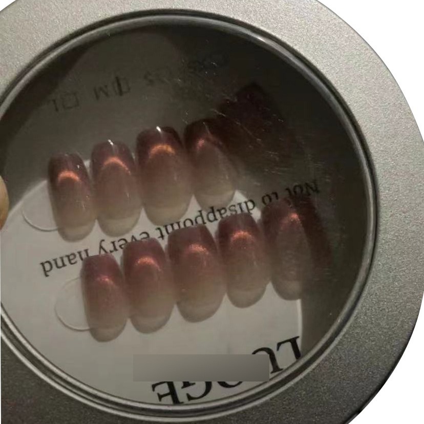 新款美甲店专用收纳铁盒纯手工穿戴美甲展示盒