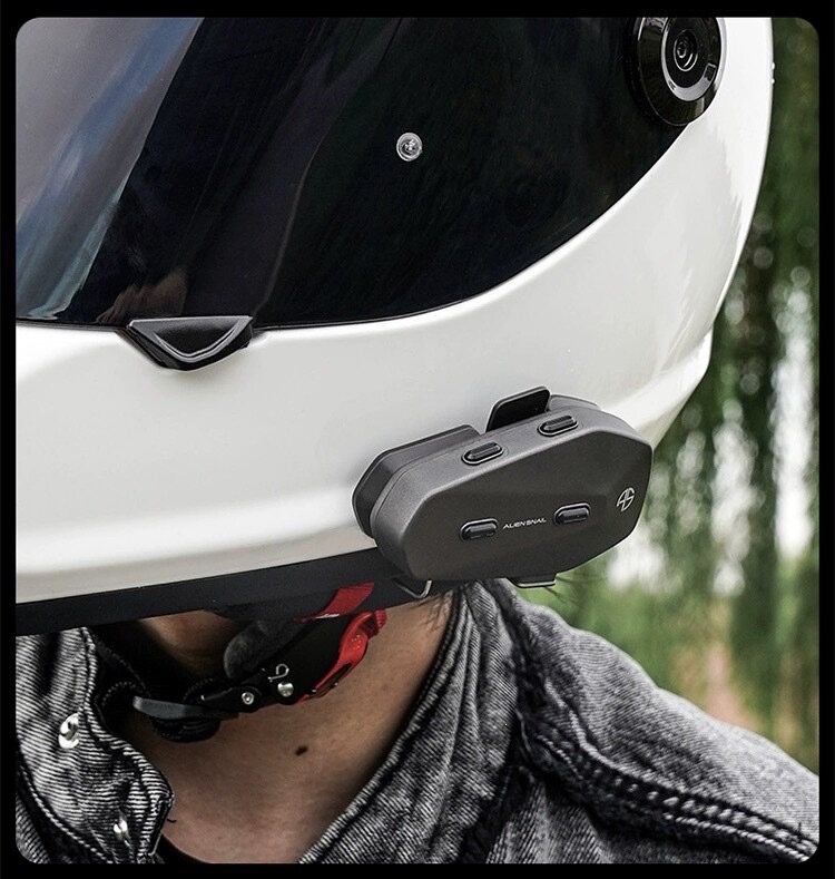 Suitable for Alien Snail motorcycle helmet Bluetooth headset intercom for riding and delivery, noise reduction, long battery life