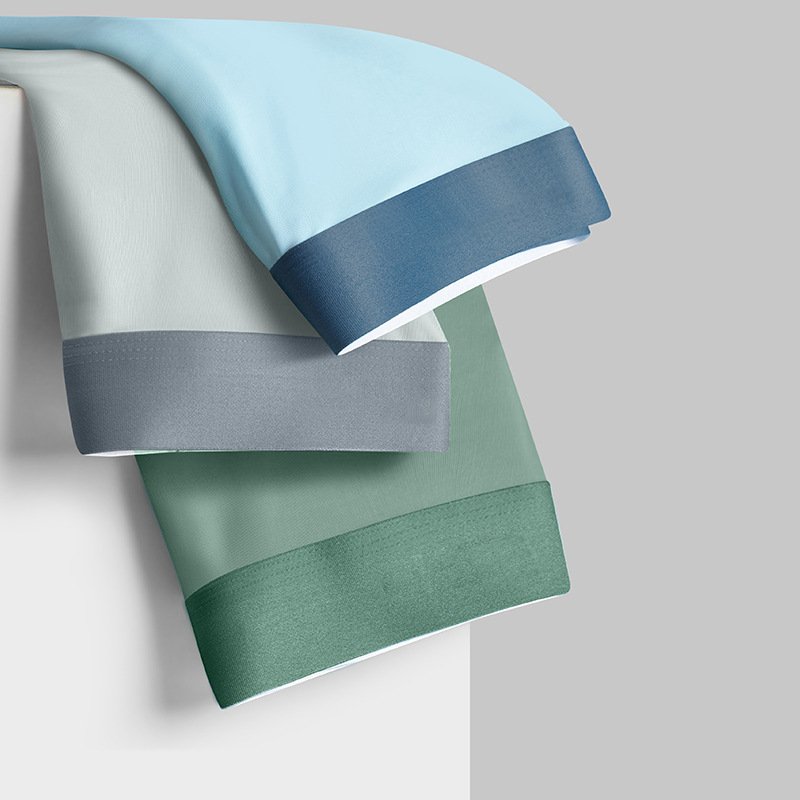 Antibacterial Men's Underwear, Men's Thin Summer Ultra-Thin Nylon Ice Silk Boxer Briefs, Wholesale in Bags