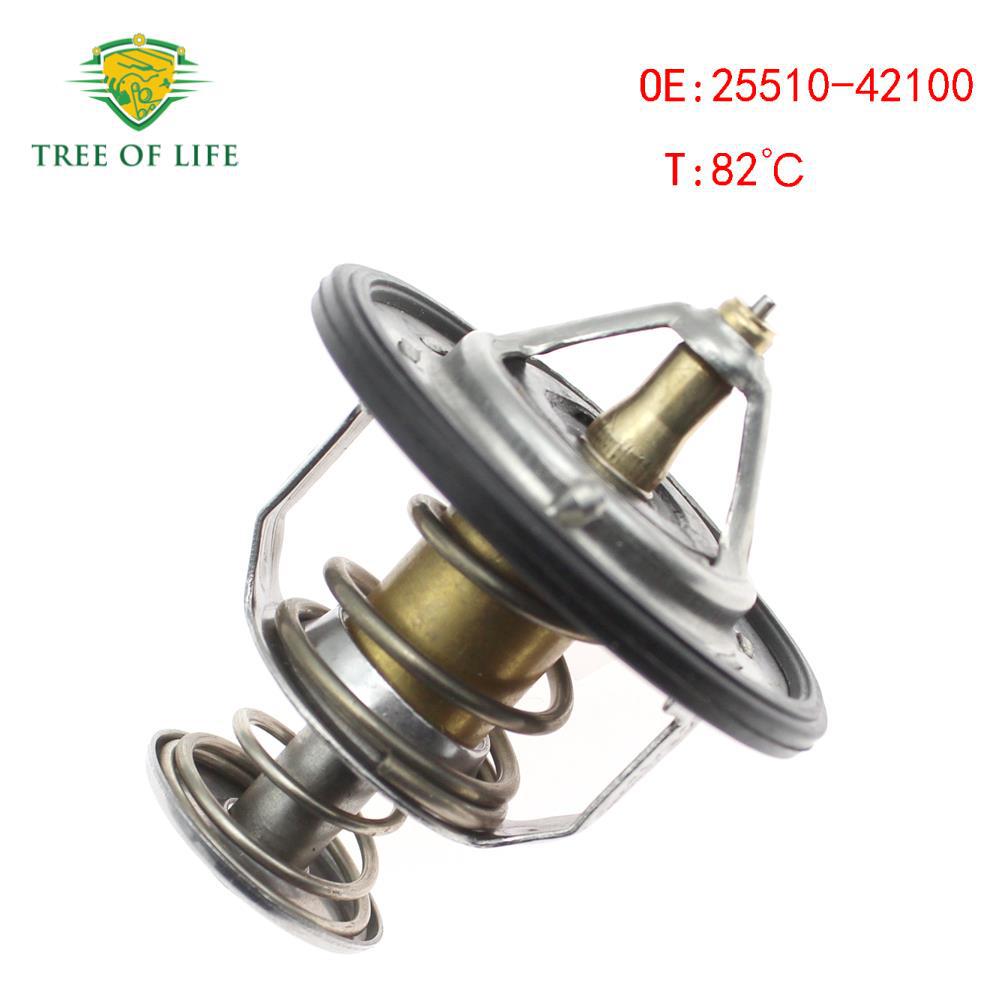 25510 - 42100 para el termostato automático de refrigerante del motor moderno de 82 °C
