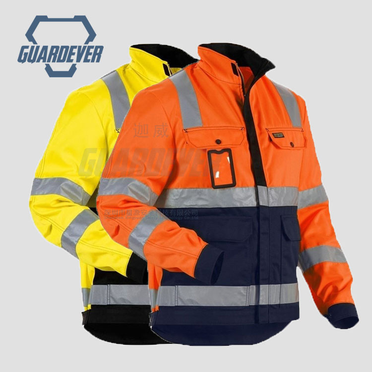 Fluorescent Orange Warm Cotton Jacket Cold-proof Waterproof Oil-proof Safety Reflective Outdoor Tear-resistant Work Clothes Factory Customized Fluorescent Orange Warm Cotton Jacket Cold-proof Waterproof Oil-proof Safety Reflective Outdoor Tear-resistant Work Clothes Factory Customized