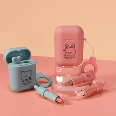 恆芳雙管漸變六色眼影棒高光細閃懶人眼影便攜式耳機收納盒女彩妝