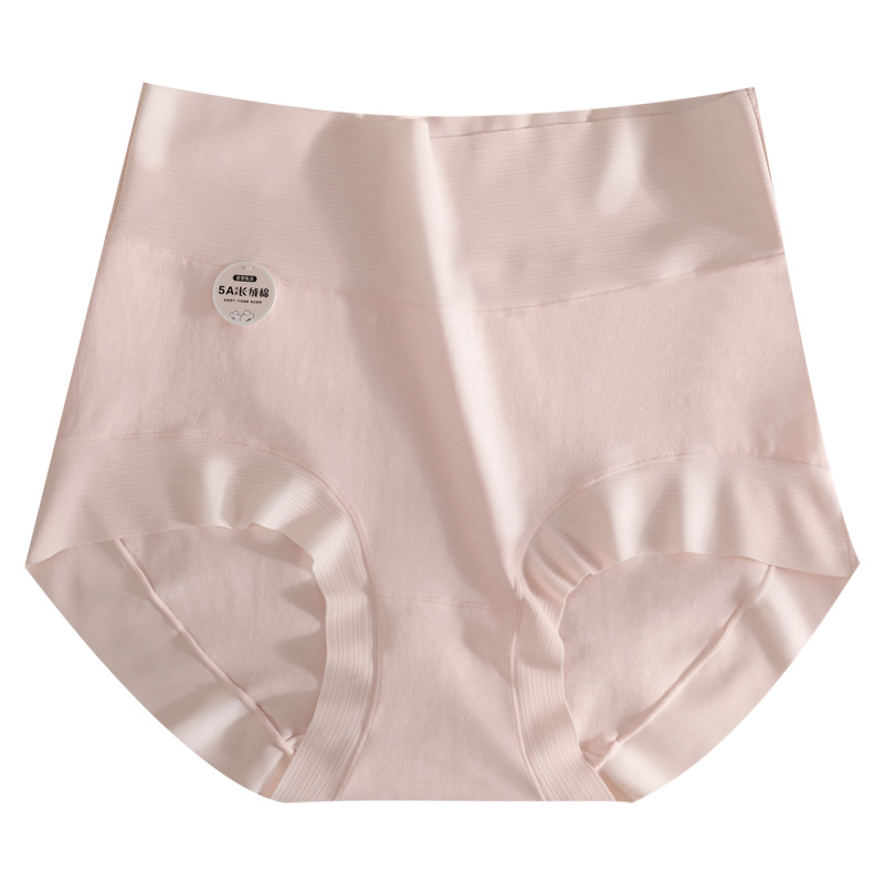 60S algodón de cintura alta ropa interior de mujer 5A algodón antibacteriano entrepierna de niña tamaño antibacteriano cintura elevadora de brazo de mujer