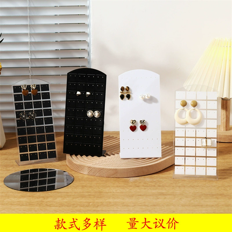 72 Отверстия 36 пар серег и сережек акриловая доска для ювелирных изделий L-Тип 9*19 см Стойка для хранения ювелирных изделий