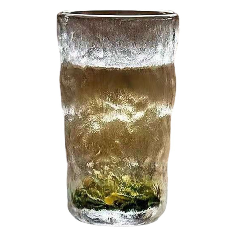 Glaciar vaso de agua taza de vino tinto vidrio de residuos de piedra taza de jugo taza de whisky vidrio esmerilado de cerveza en stock al por mayor