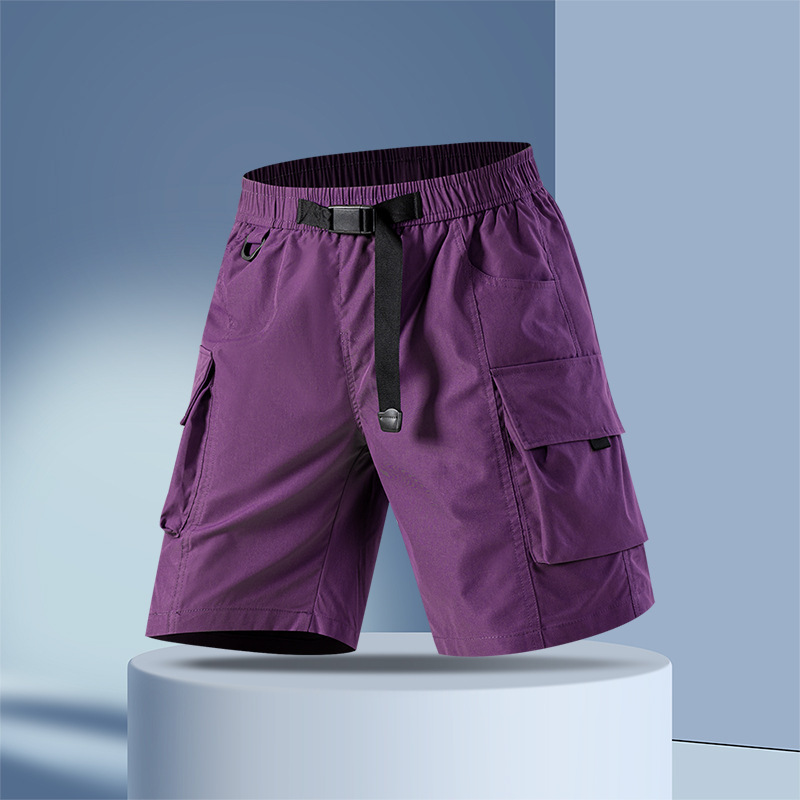 Cross-Border Summer Men's Workwear Casual Shorts Outdoor Multi-Pocket Jogging Shorts Beach Five-Point Fashion Fitness Shorts