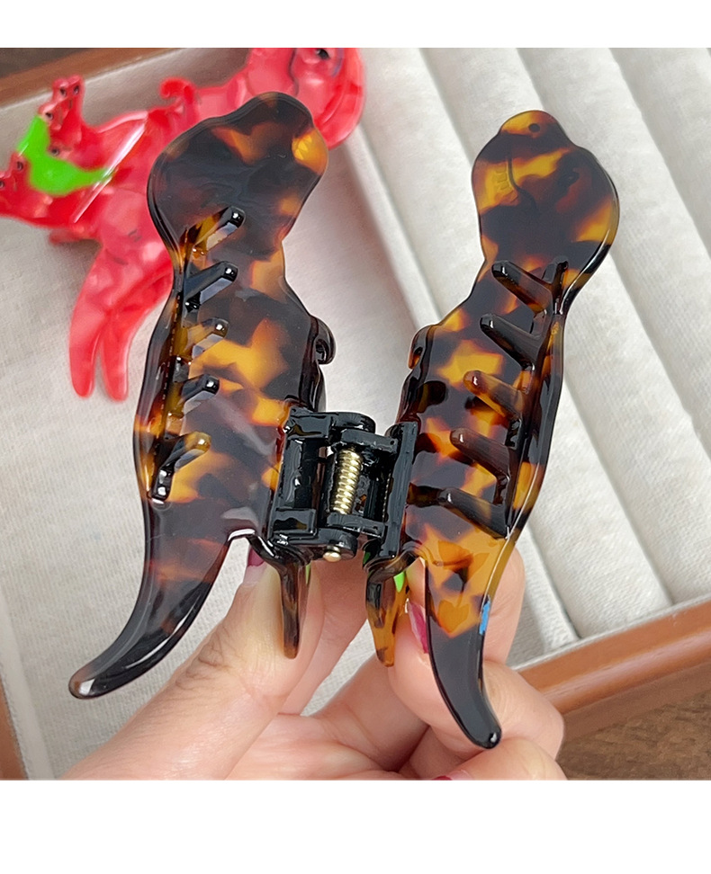 Women's Gender Cute Women's Animal Cartoon Dinosaur Acetic Acid Hair Claws