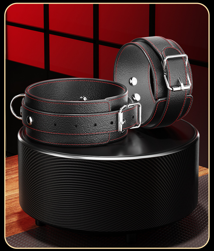 Jiuai SM Domain Control Bondage Set with Handcuffs, Whip, Ball Gag and Nipple Clamps — detail image 11