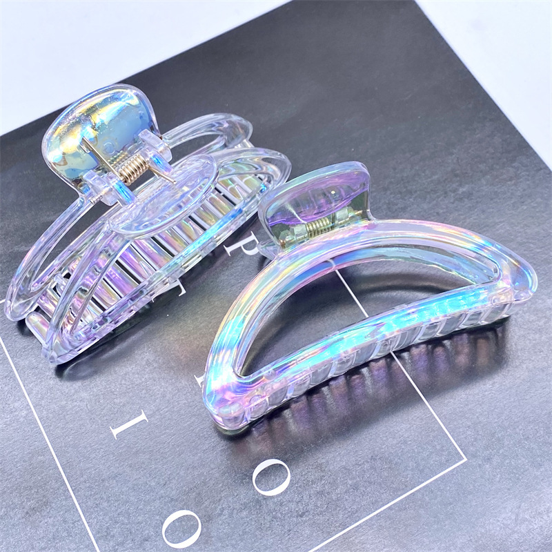 Grande molletta per capelli a forma di sirena colorata ed elegante_voghion.com