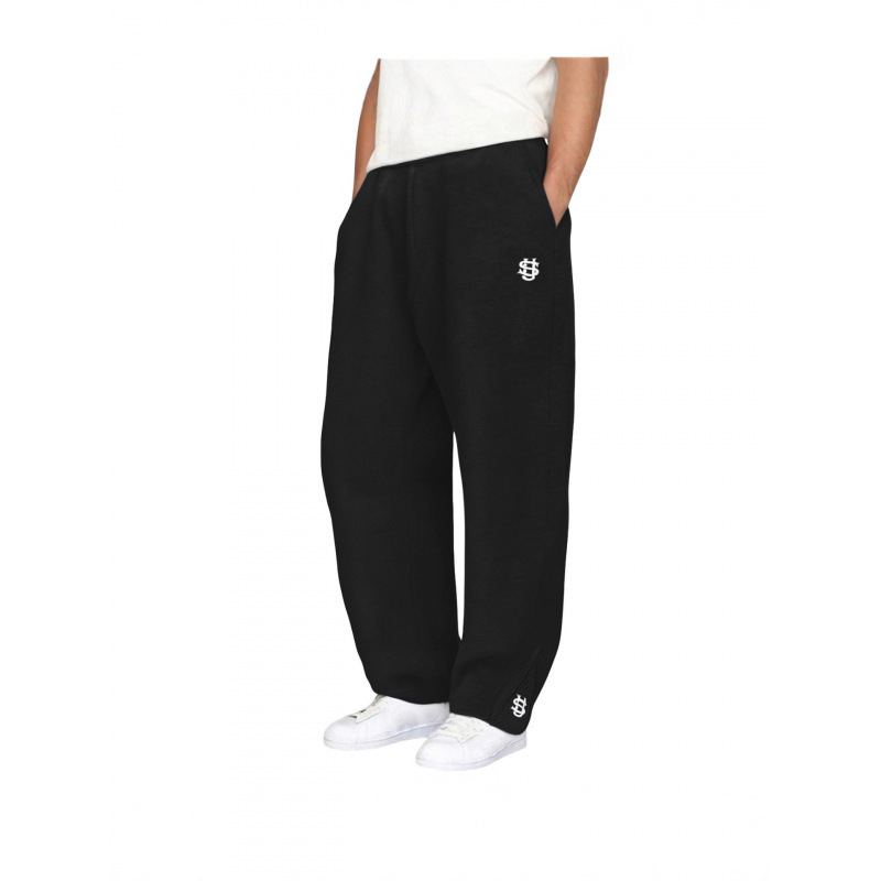 Source Manufacturer Cross-Border Foreign Trade Embroidered Zipper Sweatpants Casual Pants Hip-Hop Rap Street American Size Men's and Women's Sweatpants