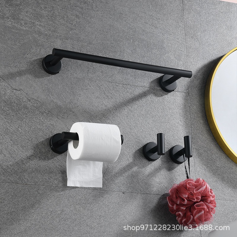 Colgante de acero inoxidable conjunto de baño hogar vida sin rastro pared tipo toalla de almacenamiento de toallas de gancho