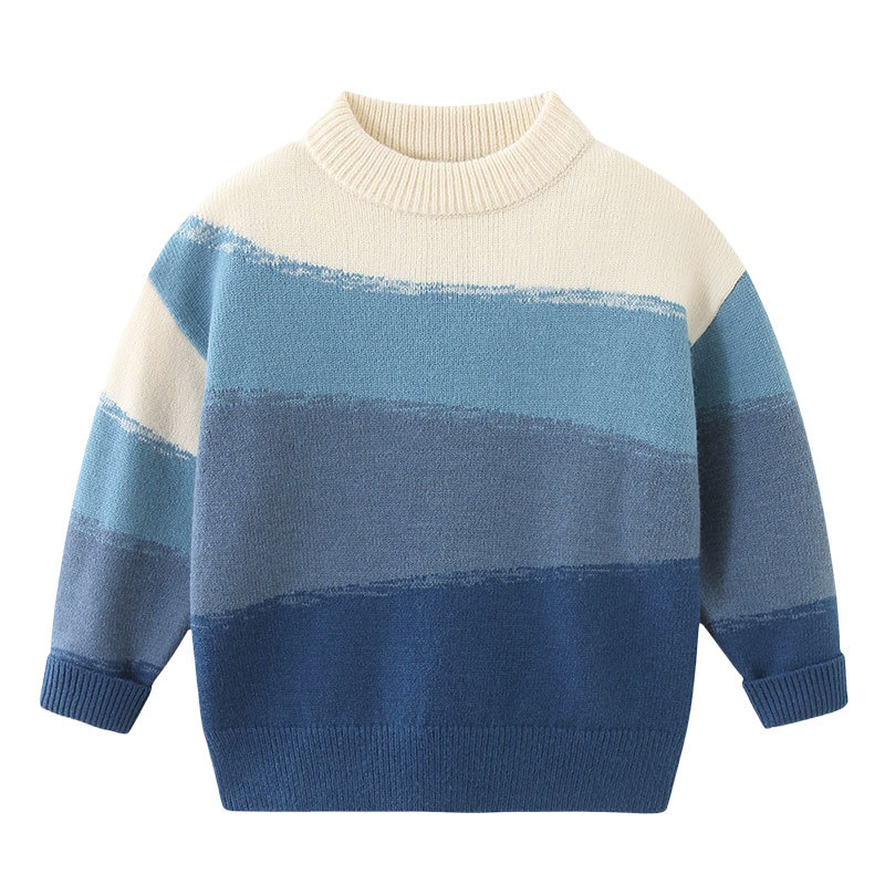 Knitted summer clothing, autumn children's fleece sweater for boys, for teenagers 5