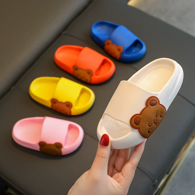 Поколение дышащих детских сандалий и тапочек с нескользящей мягкой подошвой для мальчиков и девочек, Корейская нескользящая обувь для родителей и детей с героями мультфильмов