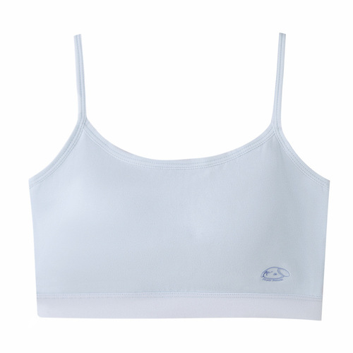 Girls' underwear, second stage of development, pure cotton girls' bra, fixed cup, anti-bulge point, junior high school students' camisole vest