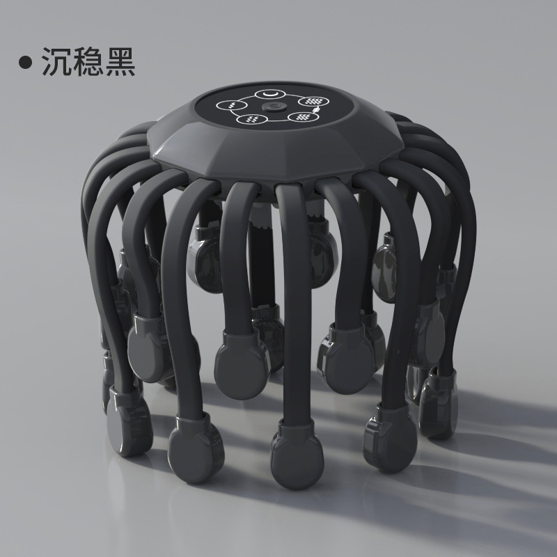 クロスボーダータコヘッドマッサージャー経絡浚渫頭皮頭痛充電式電気家庭用マッサージャー 20 爪|undefined