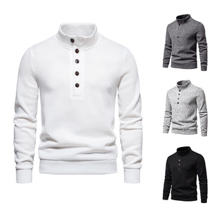 Men's sweater bottoming shirt American autumn and winter new foreign trade wholesale European size turtleneck sweater men's sweater coat