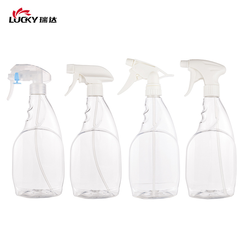 500ml塑料透明喷雾瓶厨房油污净PET清洁空瓶子手握式酒精消毒喷壶