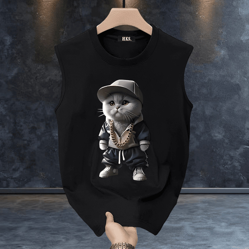 Summer cotton vest sleevless