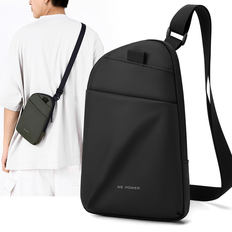 WEPOWER nuevo tipo de hombre, bolso de hombro ligero y simple, bolso de hombro portátil, función de ocio, bolso de pecho.