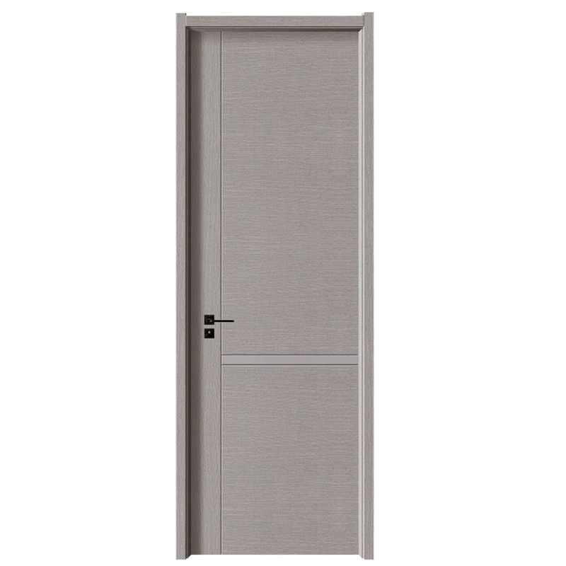 Puerta compuesta de madera maciza Puerta de habitación ecológica sin pintura Puerta de hotel de registro de cristal de carbono doméstico Juego interior Puerta de dormitorio insonorizada image 6