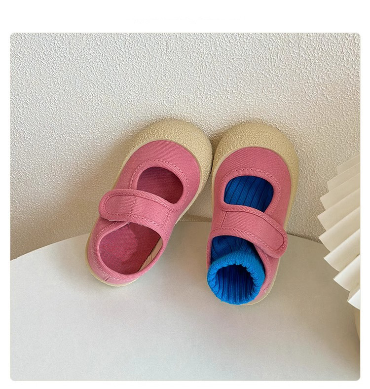 Chaussures bébé premiers pas souples en toile style décontracté_voghion.com