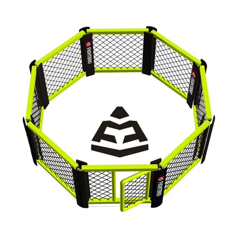 Соревнования по боевым искусствам ММА, тренировки в восьмиугольной клетке, шестиугольная железная клетка, круглая клетка для борьбы, бокс, боксерский ринг Саньда, боксерский ринг