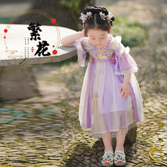 Ladys Hanfu 2023 Summer New Style Confucian Dress Embroidered Ancient Costume Tang Suit Super Fairy Baby Short Sleeve Dress Wholesale