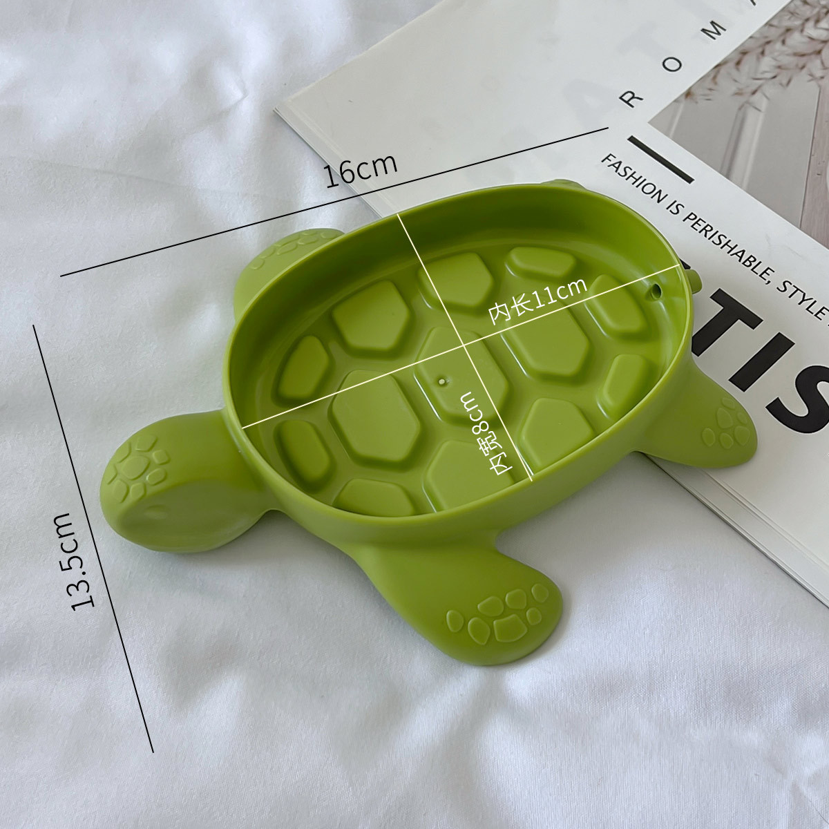 Caja de jabón de tortuga portátil súper linda de dibujos animados, drenaje de jabón, lavabo de baño, nueva caja de jabón linda, hogar