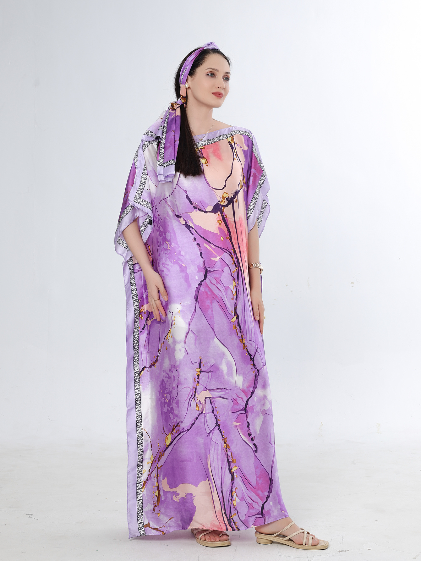 2025 primavera y verano nuevo Amazon venta rápida ropa malaya camisa de arena imitación seda brocado ropa de protección solar de vacaciones de playa