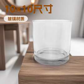 10×10蜡烛玻璃杯 香薰蜡烛杯 高玻璃烛杯 玻璃工艺蜡烛台