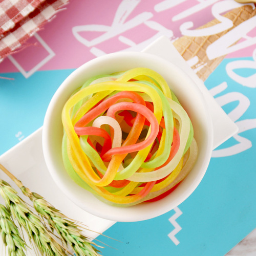 Youka Colorful Rope Soft Candy QQ Rubber Candy Soft Candy Candy Rope Candy 8090 Retro Snack 30 Bags/ Medium Pack