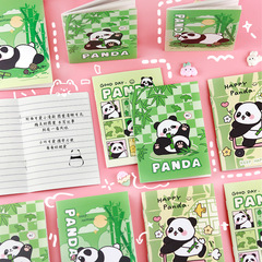 Creative cartoon panda mini notebook office supplies pocket size student stationery gift portable soft cover book
