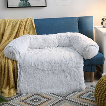 亚马逊爆款长毛绒狗窝宠物用品沙发窝猫窝宠物屋床毛绒毯子厂家批