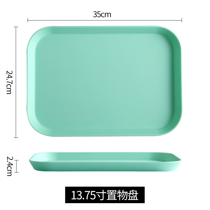 Insトレー北欧風茶盤客間カップ盤家庭用レストラン長方形放水カップ盤果物メラミン盤|undefined