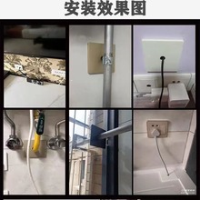 墙孔装饰盖电视线水管口遮丑盖方形空调管燃气角阀暖气管遮挡分体