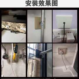 墙孔装饰盖电视线水管口遮丑盖方形空调管燃气角阀暖气管遮挡分体