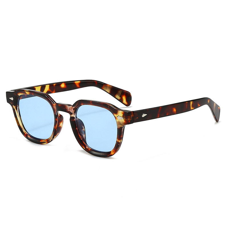 Lunettes de soleil polygonales artisanales 2025 – Couleur unique, monture large style outdoor_voghion.com