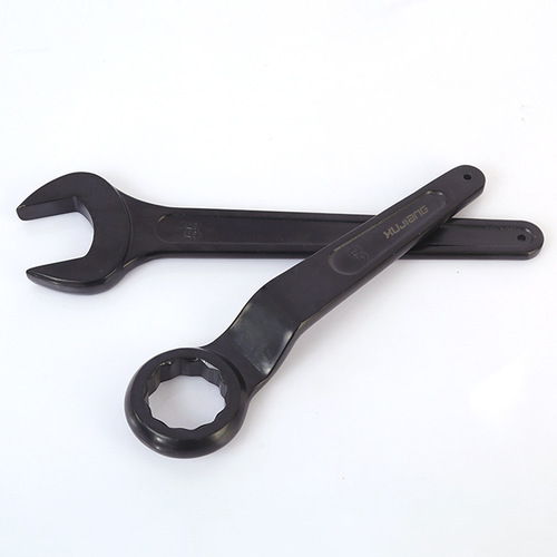 Single-head open-end torx wrench, steel heavy-duty wrench, knockable wrench, torx open-end high-neck wrench
