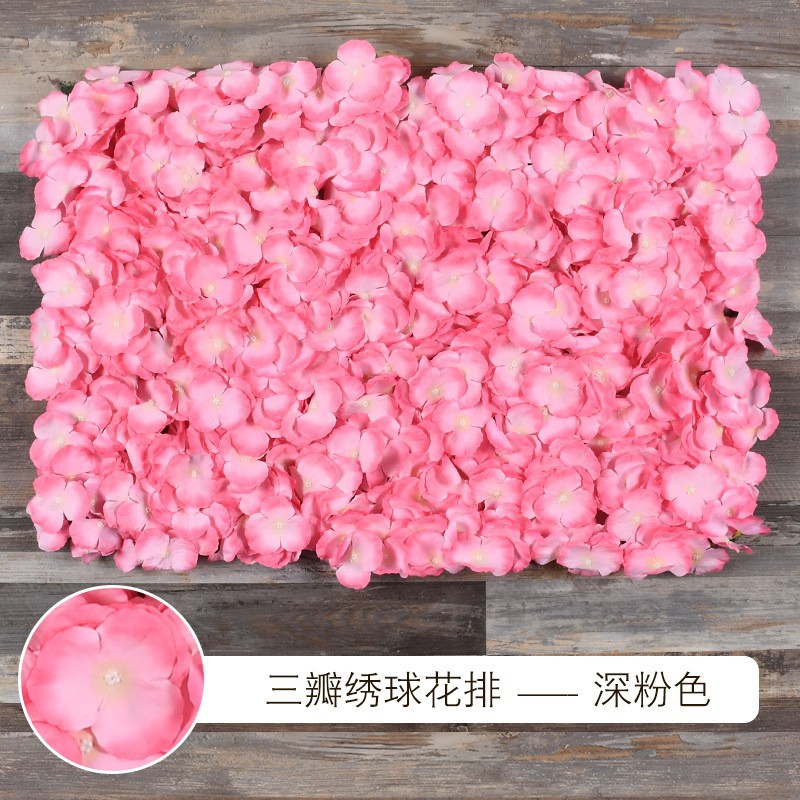 Muro de Flores de Hortensia para Decoración de Bodas, Arreglo Floral, Fondo de Pantalla, Alfombra de Pared, Arreglo Floral Artificial, Muro de Flores Famoso en Internet, Decoración de Bodas al por Mayor