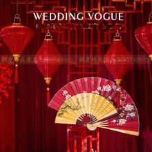 中式主题婚礼宫灯钻石灯笼汉唐中式婚庆道具婚礼酒店节庆大红灯笼