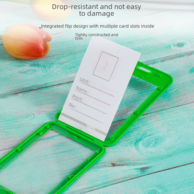 Working card lanyard card cover Transparent card cover ID card certificate Bus student card cover Working card ID card holder