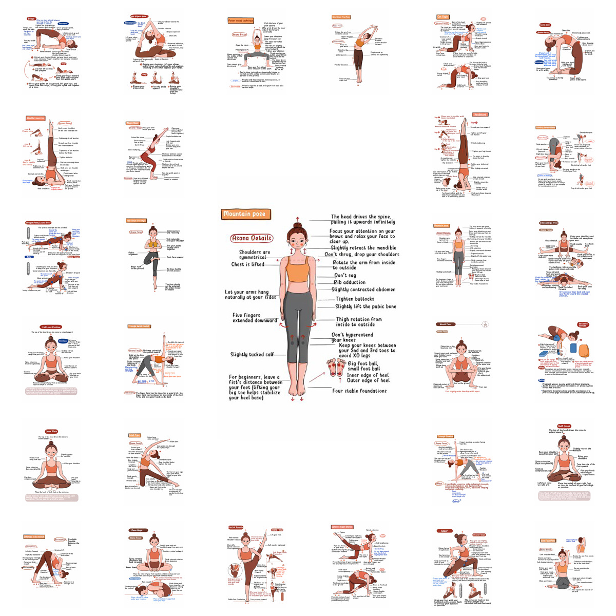 32 pegatinas creativas con temática de yoga, papelería, diario, cuaderno, decoración DIY, pegatinas de PVC, venta al por mayor transfronteriza