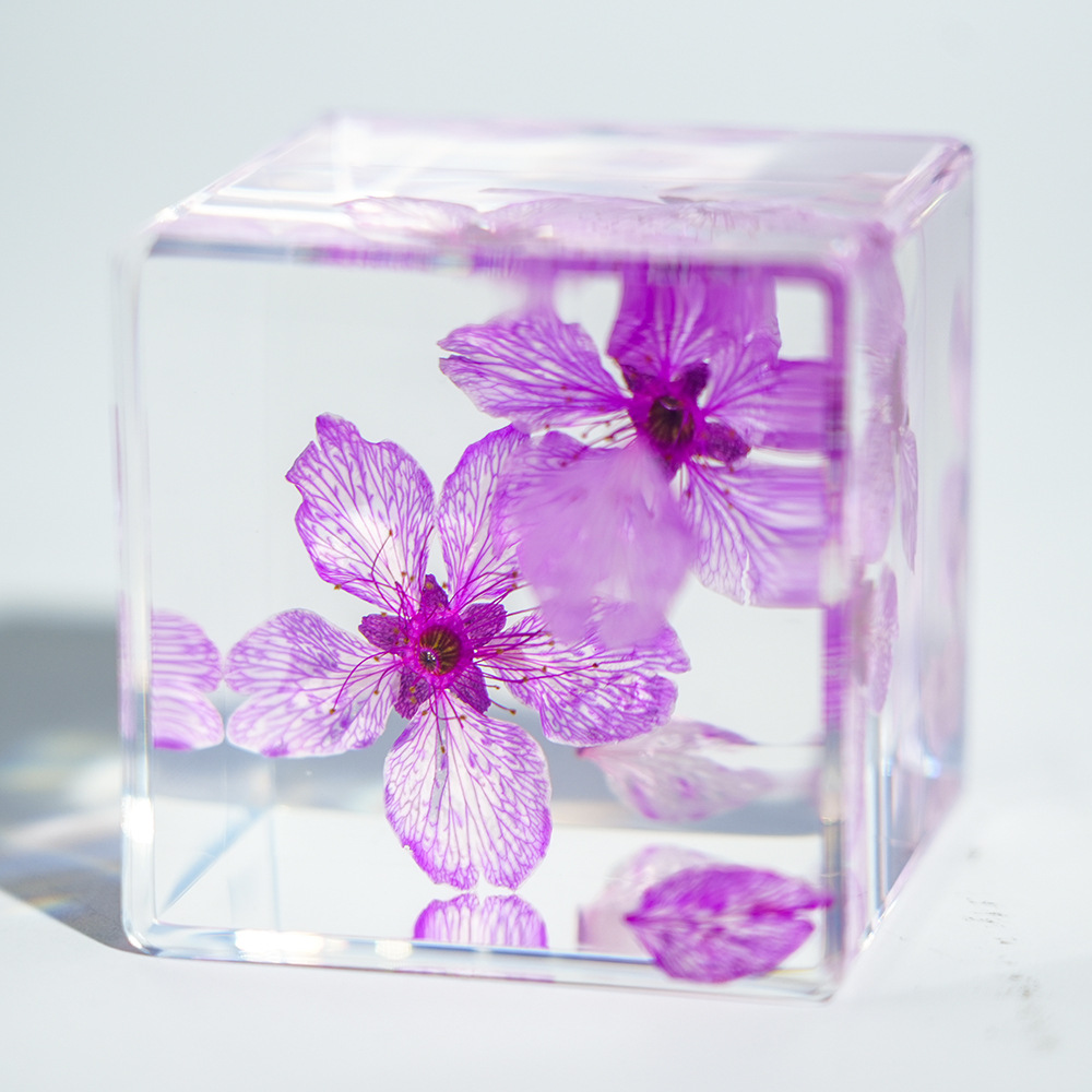 [Airplane Box] Cube Sakura Ornament