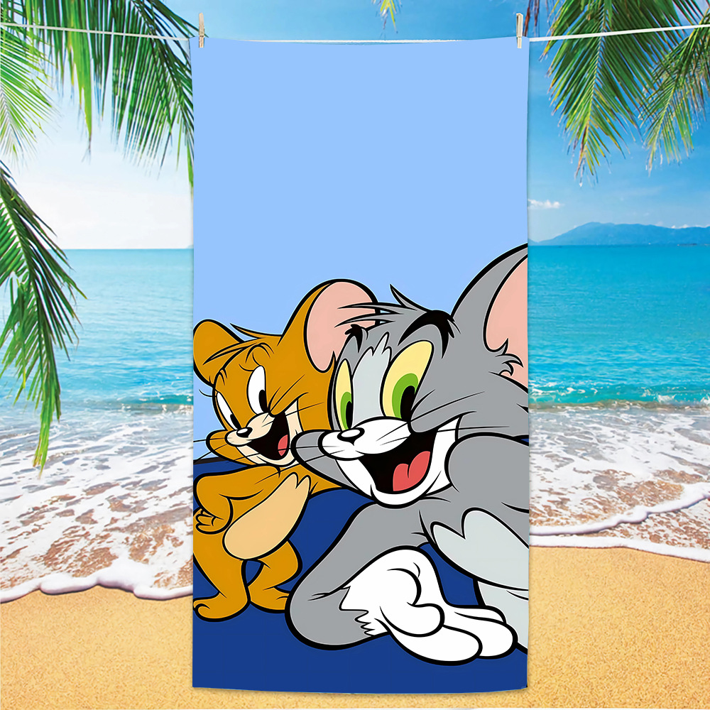 Transfronterizos amazónicos gatos y ratas toallas de playa clase A niños caricaturas toallas de baño de playa microfibra toallas de secado rápido
