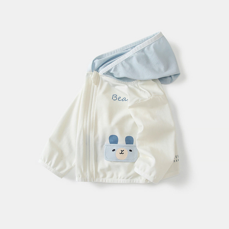 Baby Jacket Summer 2026 New Hooded Top for Boys, Thin Cardigan for Boys, Summer Sun Protection Outerwear