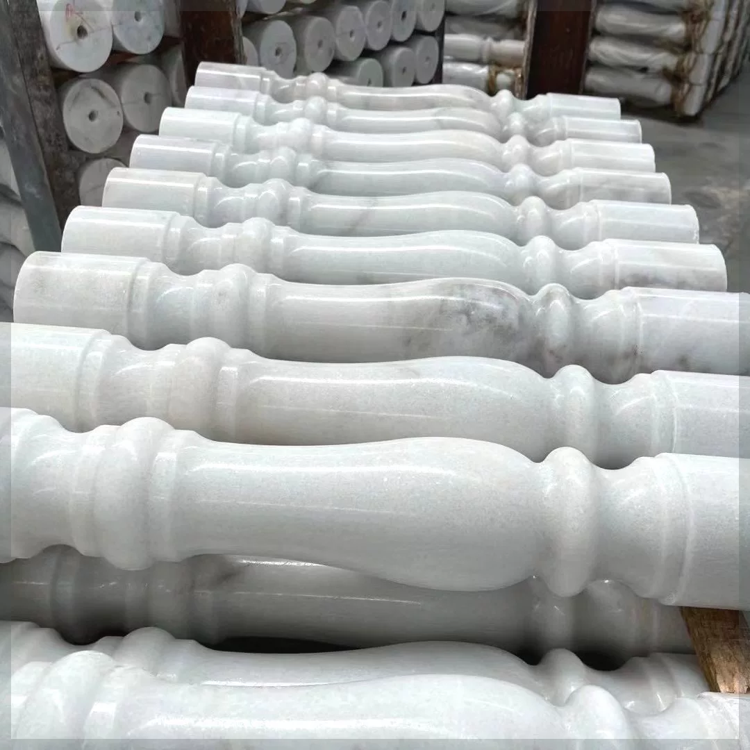 Мраморные перила Гуанси белый нефритовый поручень ограждение вилла балконный забор лестничная ваза каменная колонна