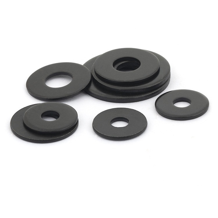 发黑平垫片黑色平垫加大加厚螺丝垫片圆形金属垫圈介子M234568M42