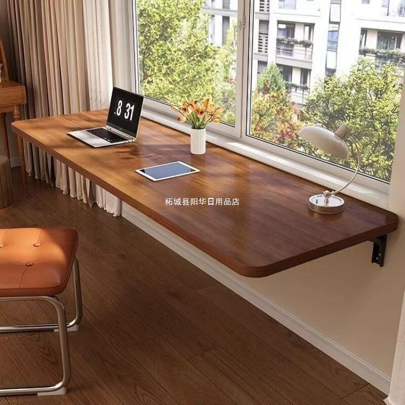 Foldable Desk Computer Table Hanging Wall Storage Rack Learning Writing Desk Home Small Balcony Tea Bar Table